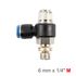 Flow Control Swiv. Elbow Pu 6mm X 1/4' M